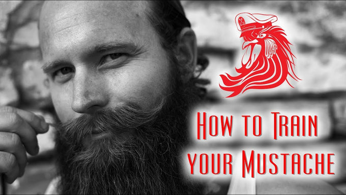 How to Train Your Mustache using Bossman MUDstache Training Wax