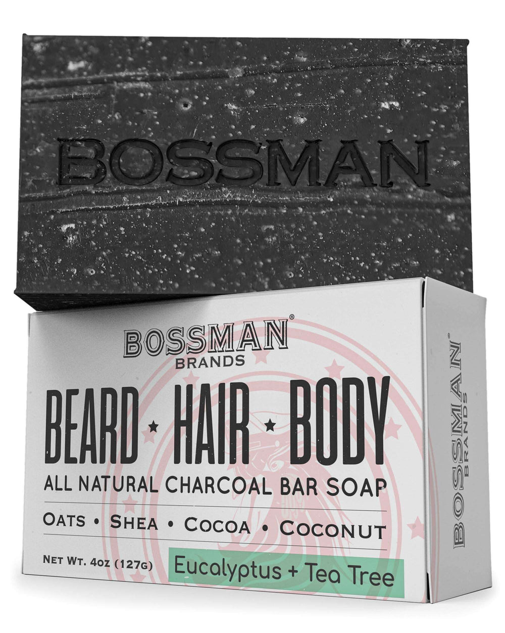 All Natural Exfoliating Beard, Hair & Body Bar Soap | Man Bar Soap