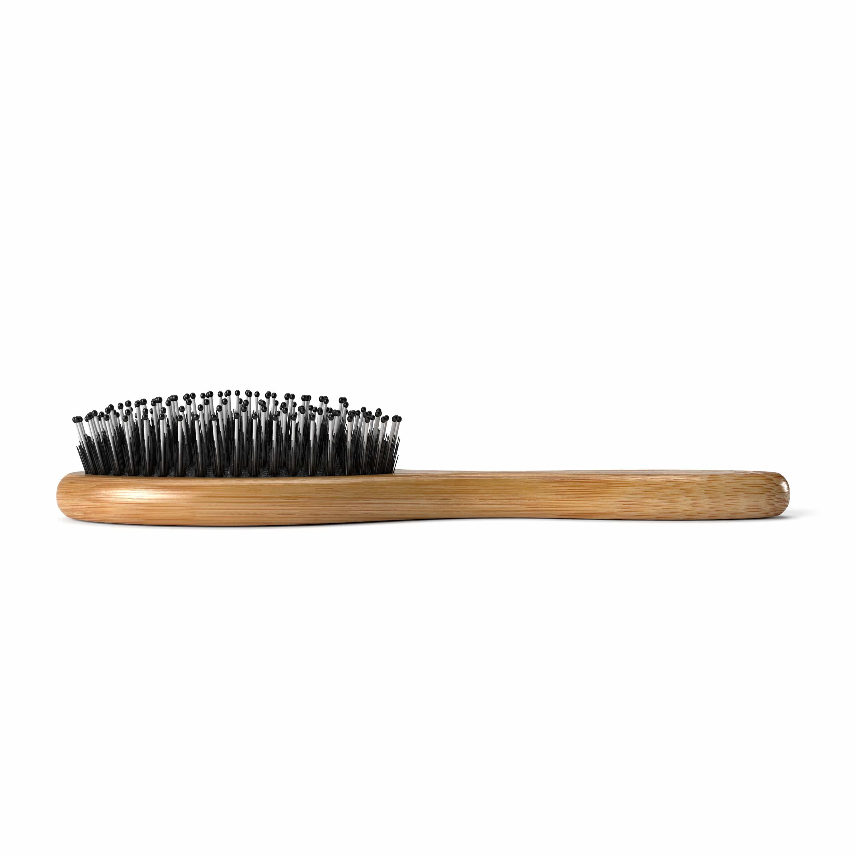 Natural Boar Bristle Hair Brush for Women, Men, Kids; Dry and Wet  Detangling Hair Brush Gently Enhances Shine, Smooths Frizz and Prevents  Breakage in