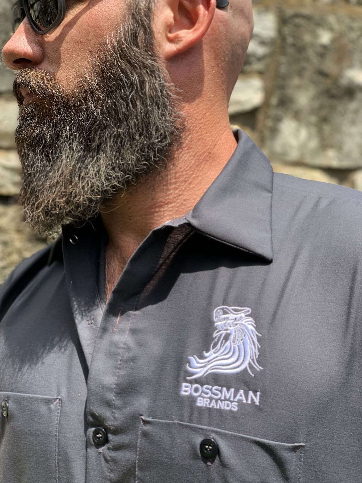 Bossman Grey Work Shirt Bossman Brands