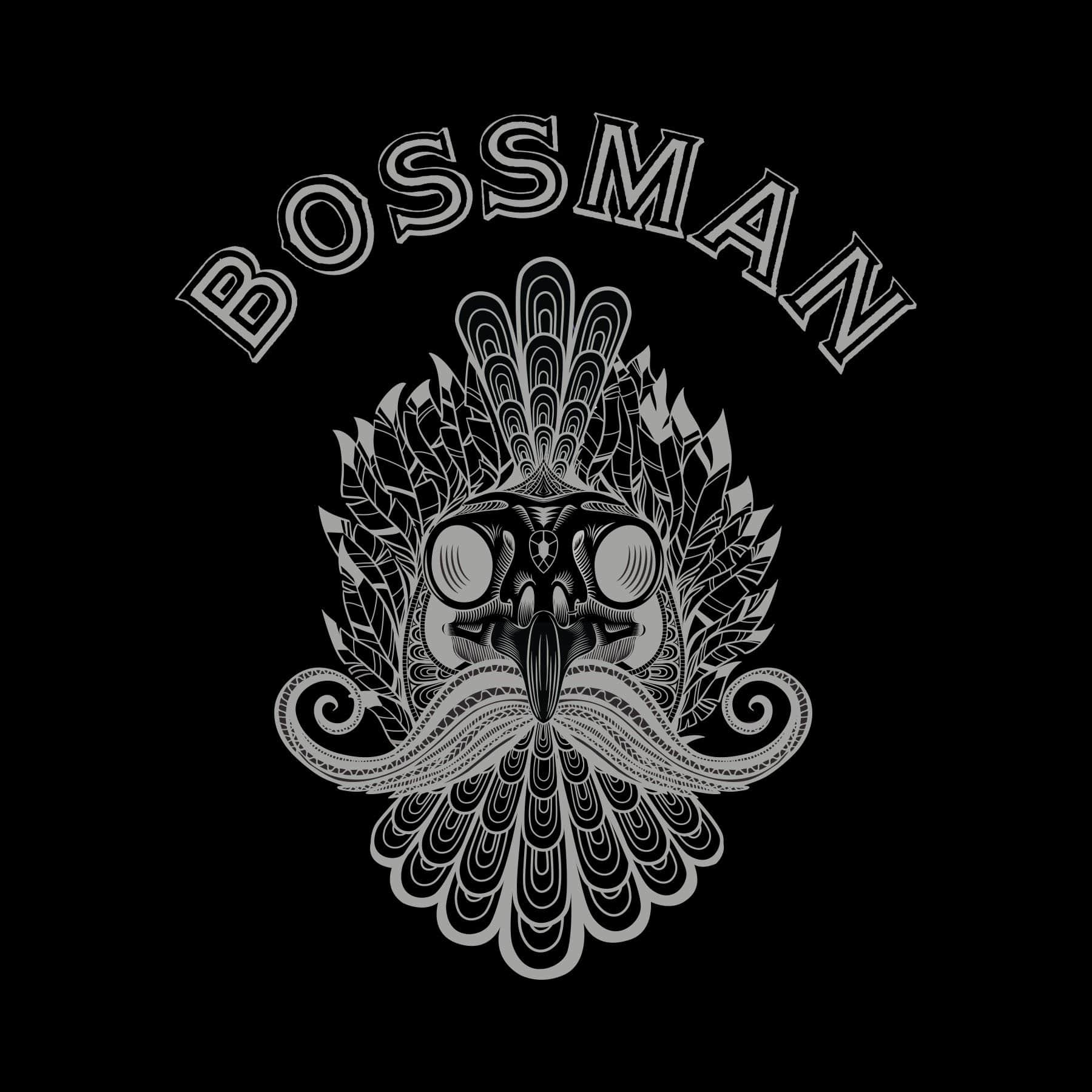 Bossman Rooster Skull Black Tee Shirt Bossman Brands