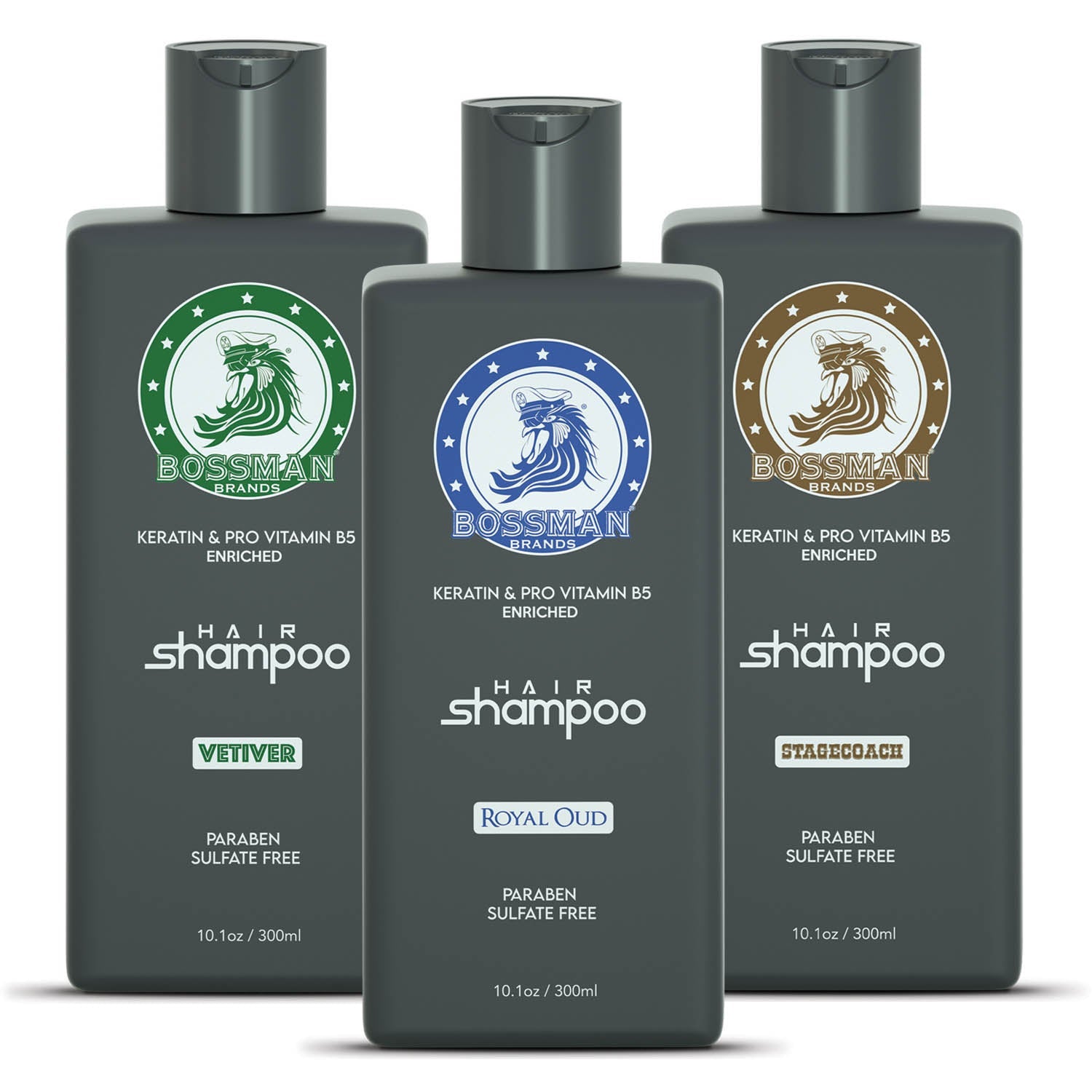 Variety Pack Hair Shampoo & Conditioner Bossman Brands